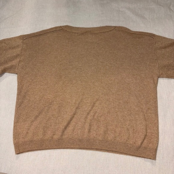 Pilcro Beige Tan 100% Cashmere Scoop Neck Sweater Womens XL - Picture 9 of 9